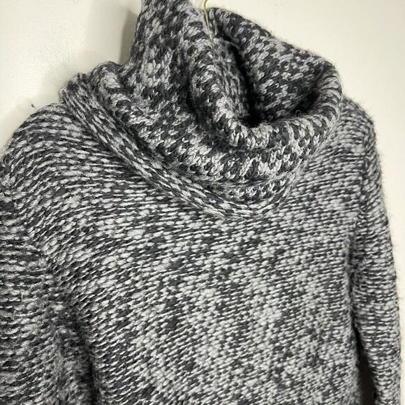 Thom Krom Sweater Womens Small Merino Wool Pullover Turtleneck Chunky Knit Gray - Picture 12 of 14